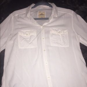 White Hollister blouse